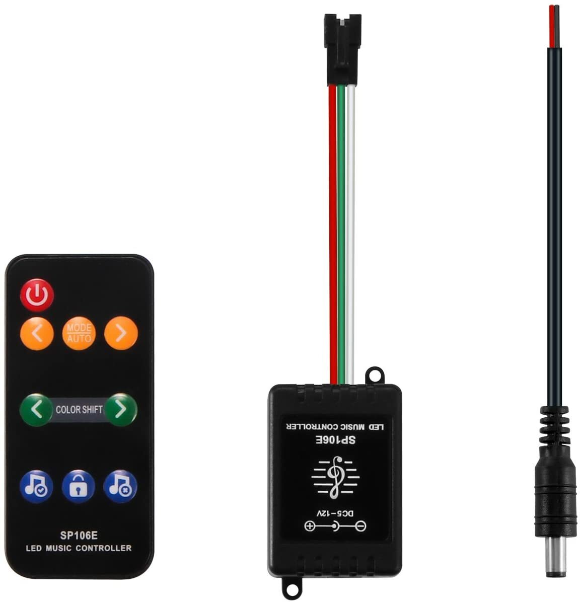 SP106E 9Key LED Music Controller Wireless RF Remote 5V-24VFor WS2811 WS2812