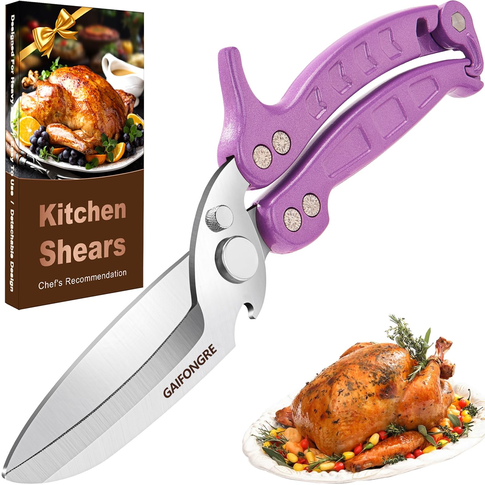 Heavy Duty Poultry Shears,Kitchen Shears for food Heavy Duty,Kitchen Scissors...