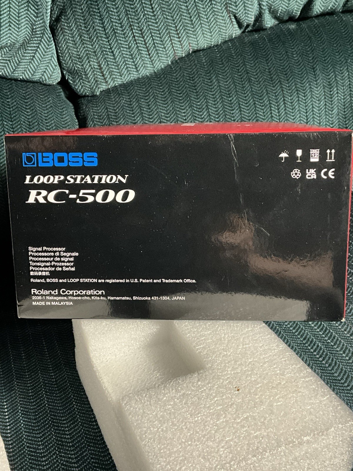Boss RC-500 Loop Station BOX ONLY, Empty Product Box And Padding. Great Shape