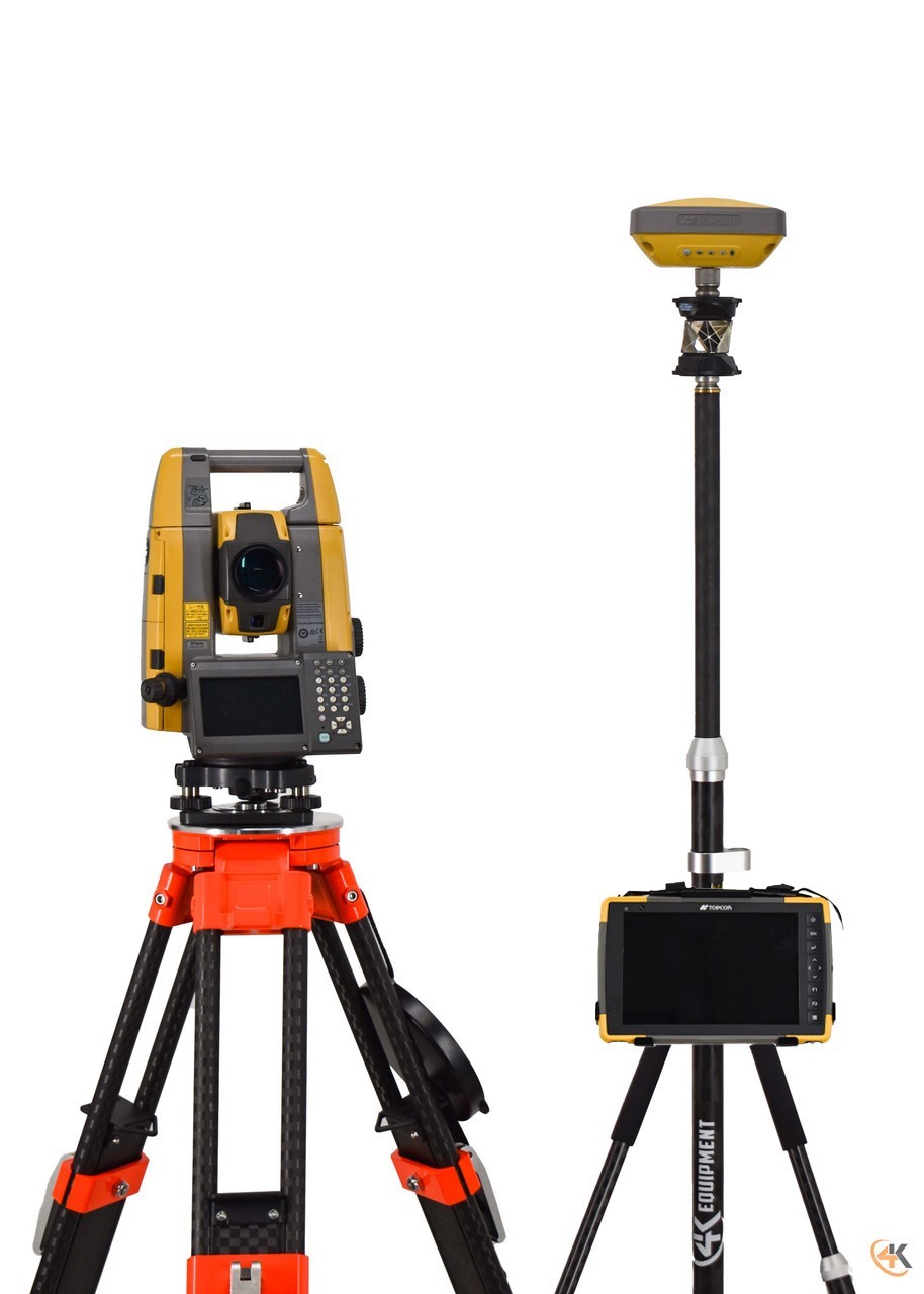 Topcon GT-505 Robotic Total Station, Hiper SR Network Rover, FC-6400 & Magnet