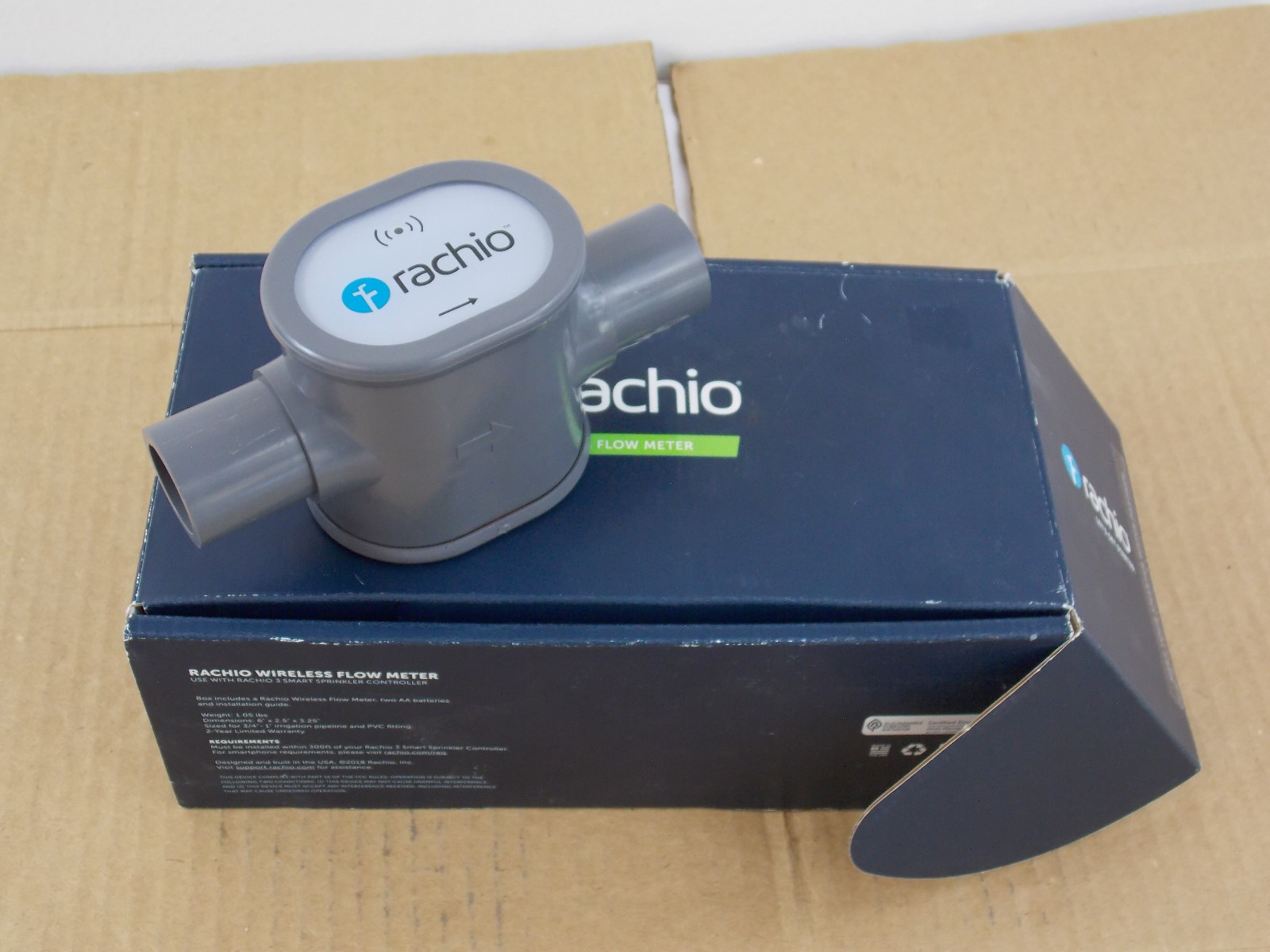 Rachio Wireless Flow Meter for rachio 3 smart sprinkler controller open box