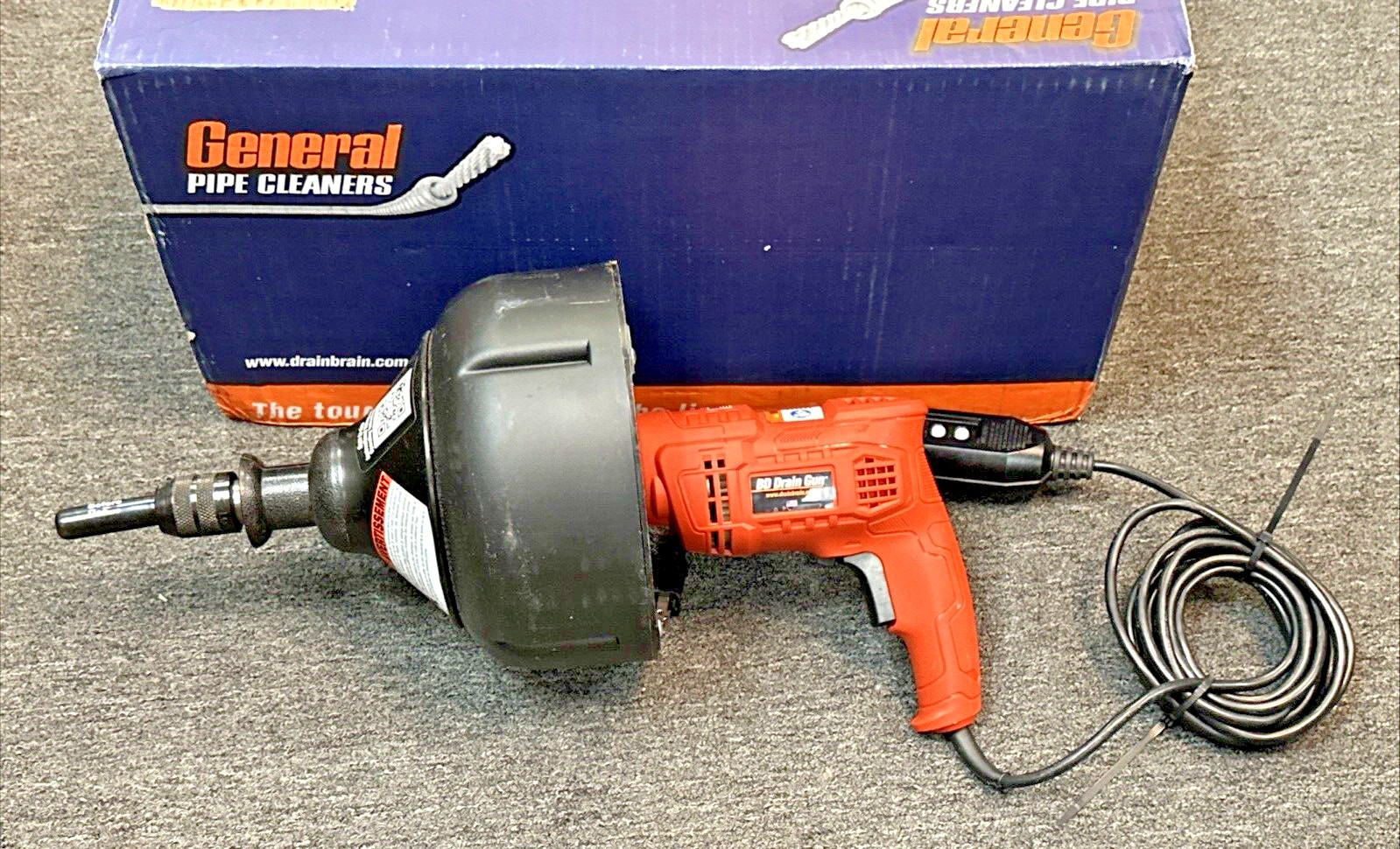 General Pipe Cleaners BD Drain Gun Power Drain Cleaner 25ft