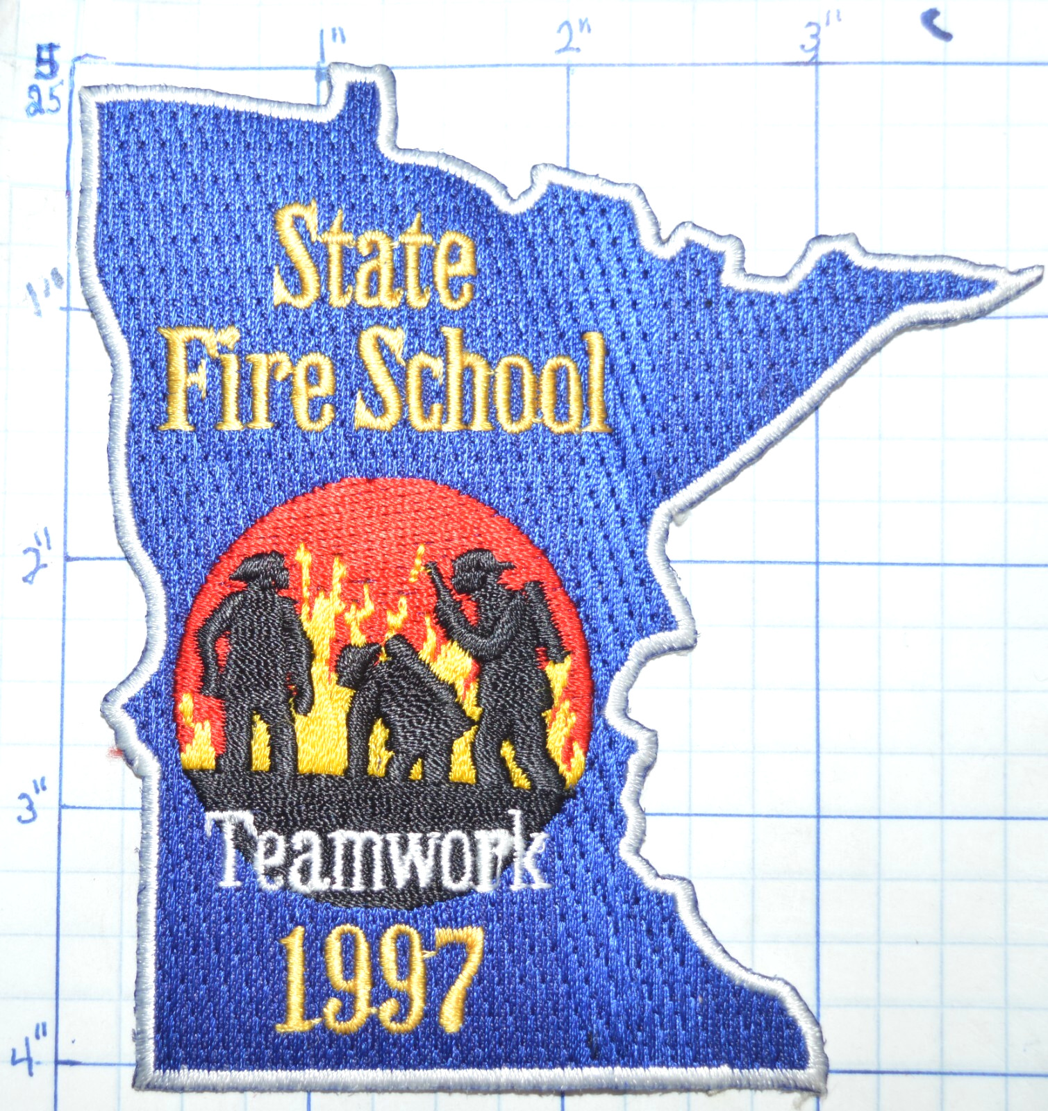 MINNESOTA STATE FIRE SCHOOL TEAMWORK 1997 PATCH