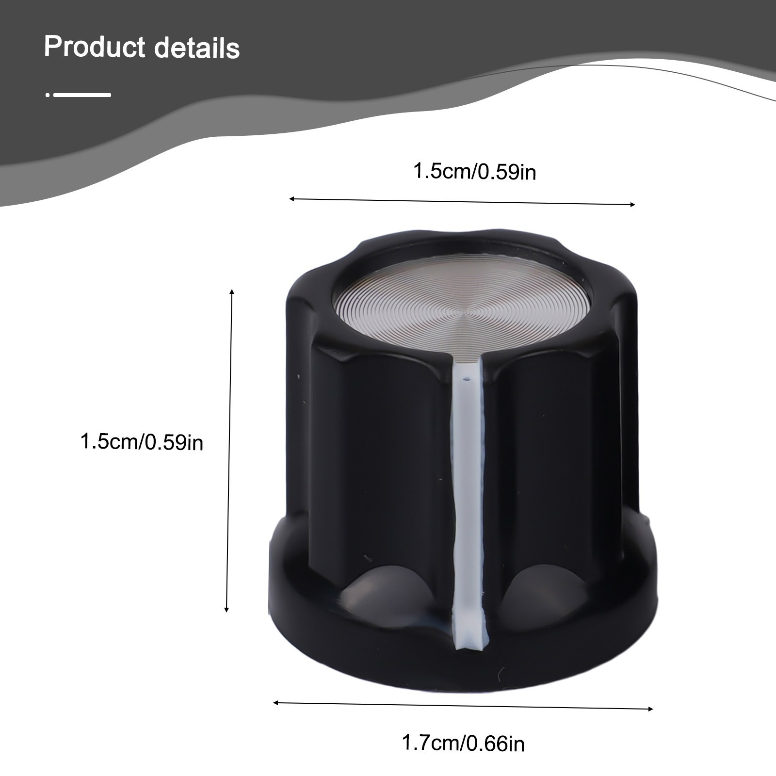 Compact and Easy to Use 10pcs D Type Volume Control Potentiometer Knobs
