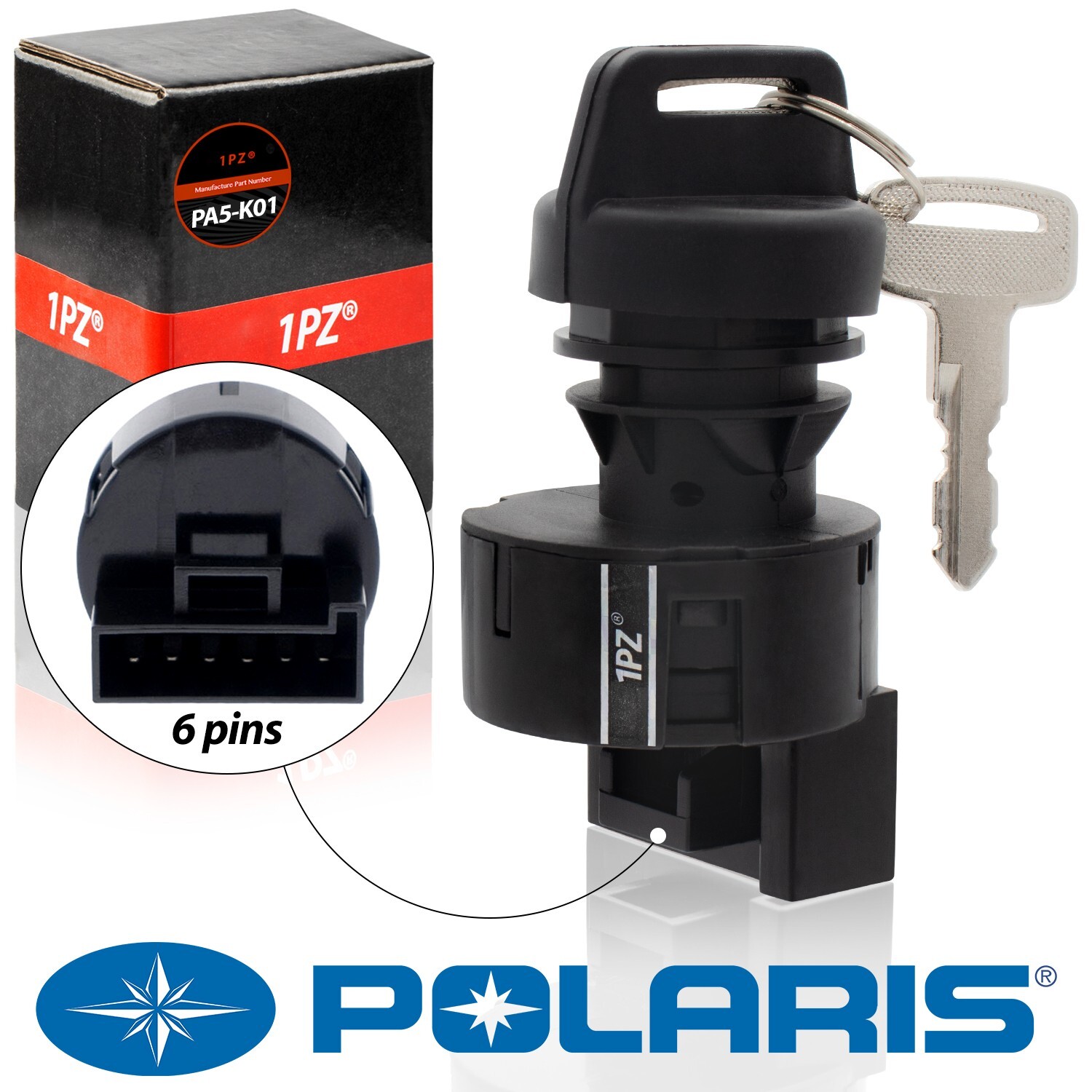 Ignition Switch Key OEM 4012166 4011142 For 2014-2019 Polaris Ranger 570