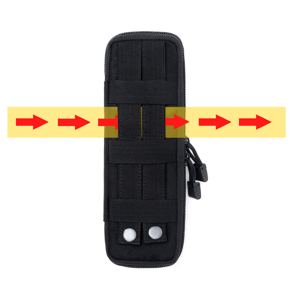 Tactical Molle Pouch Military Knife Sheath Waist Pack EDC Tool Flashlight Holder