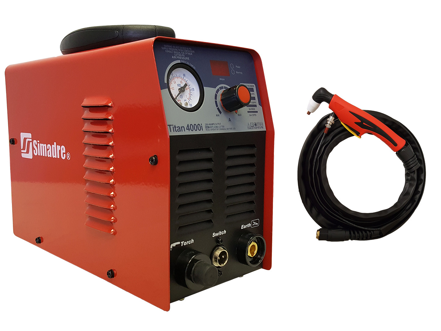 PLASMA CUTTER 13mm CUT SIMADRE TITAN 4000i IGBT 40A DC 220V HANDLE STYLE TORCH