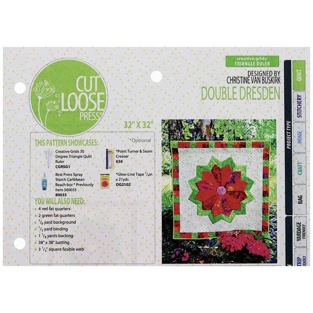 Cut Loose Press Double Dresden Quilt Pattern
