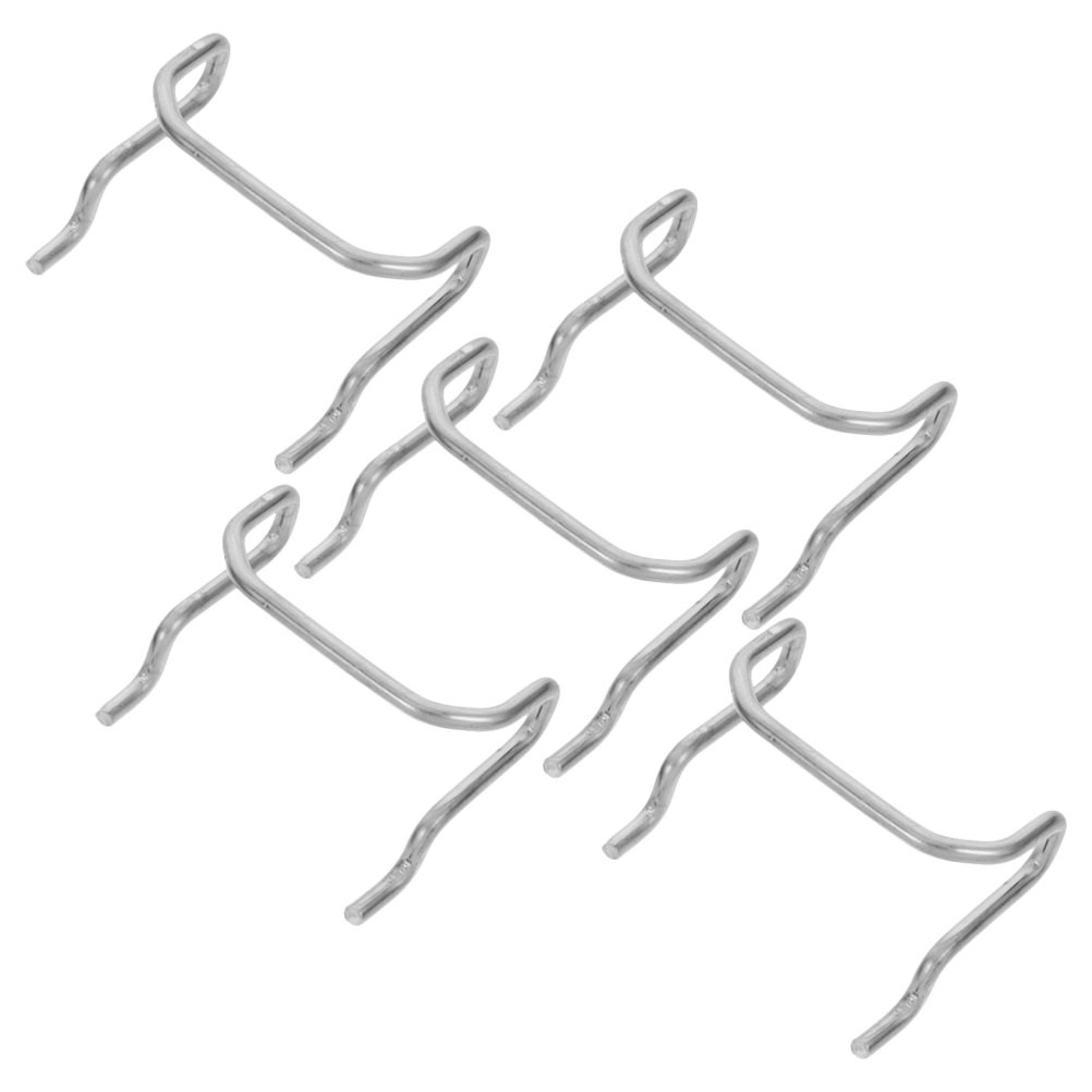 5Pcs Durable Stainless Steel Pegboard Hooks Heavy Duty for Garage and Workshop