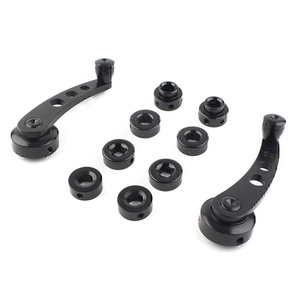 US 2Pcs Universal Aluminum Alloy Window Handle Winder Riser Winder Crank Riser