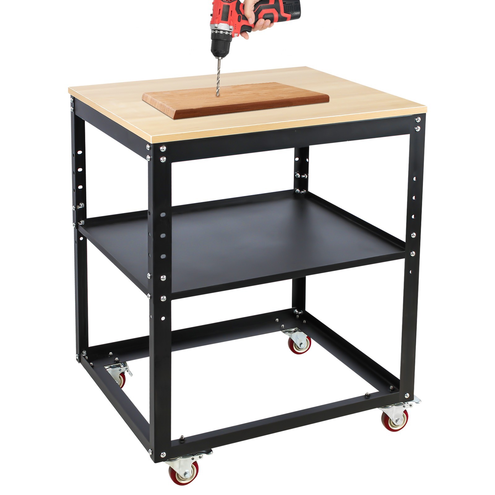 Height Adjustable Planer Stand with Wheels,Power Tool Stand,Miter Saw Tool Stand