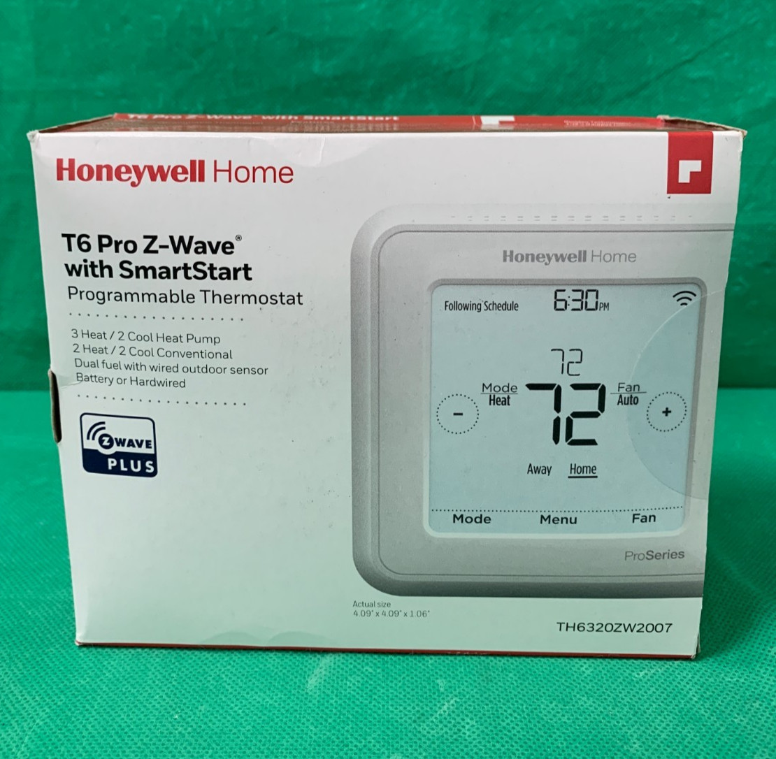 Honeywell Home T6 Pro Z-Wave Programmable Thermostat - White (TH6320ZW2007)