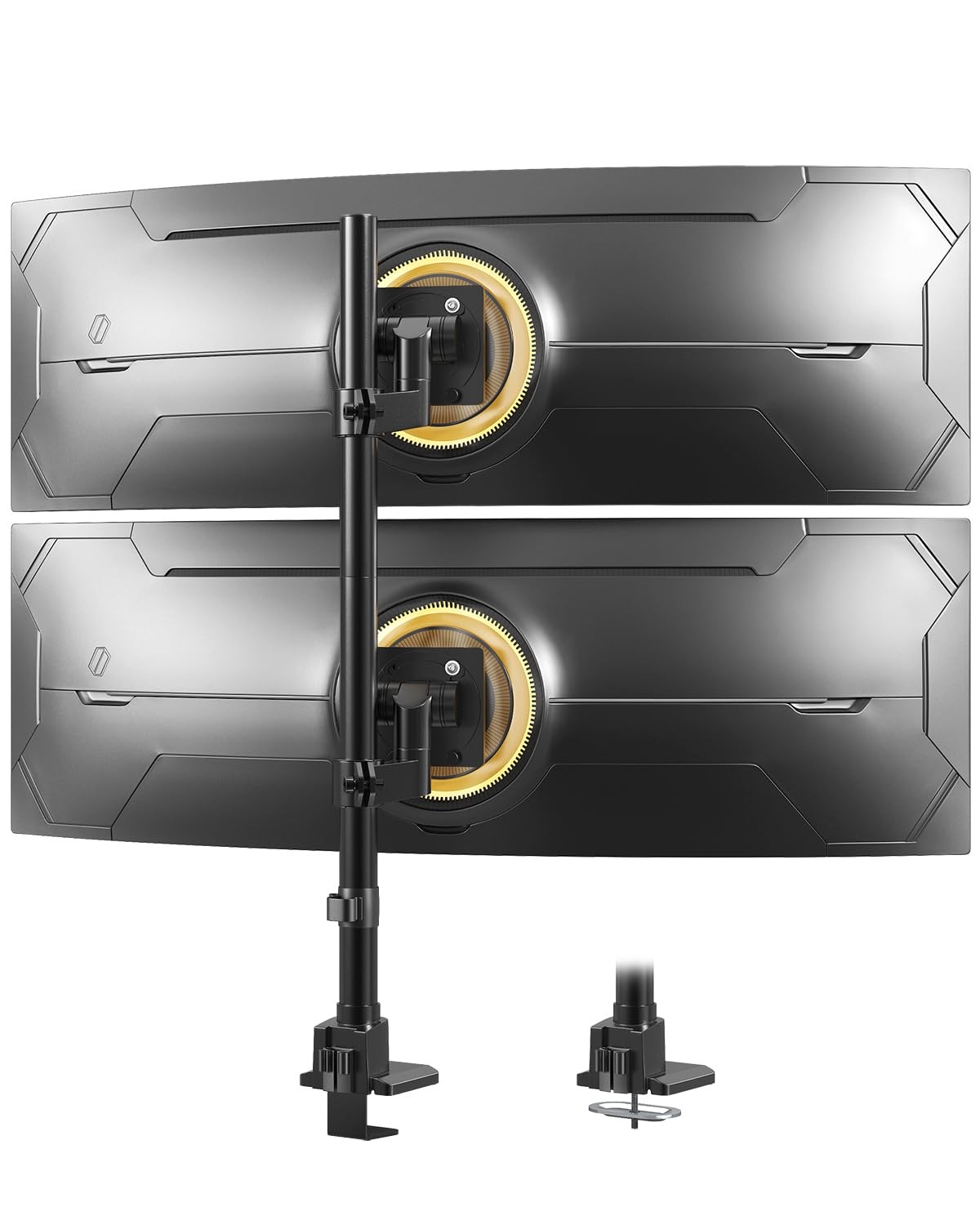 Dual Monitor-Arm Ultrawide Heavy Duty - 24-57 inch Vertical Dual Monitor Moun...