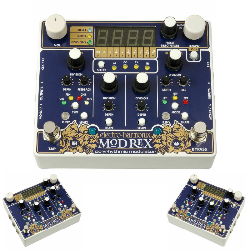 Electro Harmonix Mod Rex Polyrhythmic Modulator Pedal - New