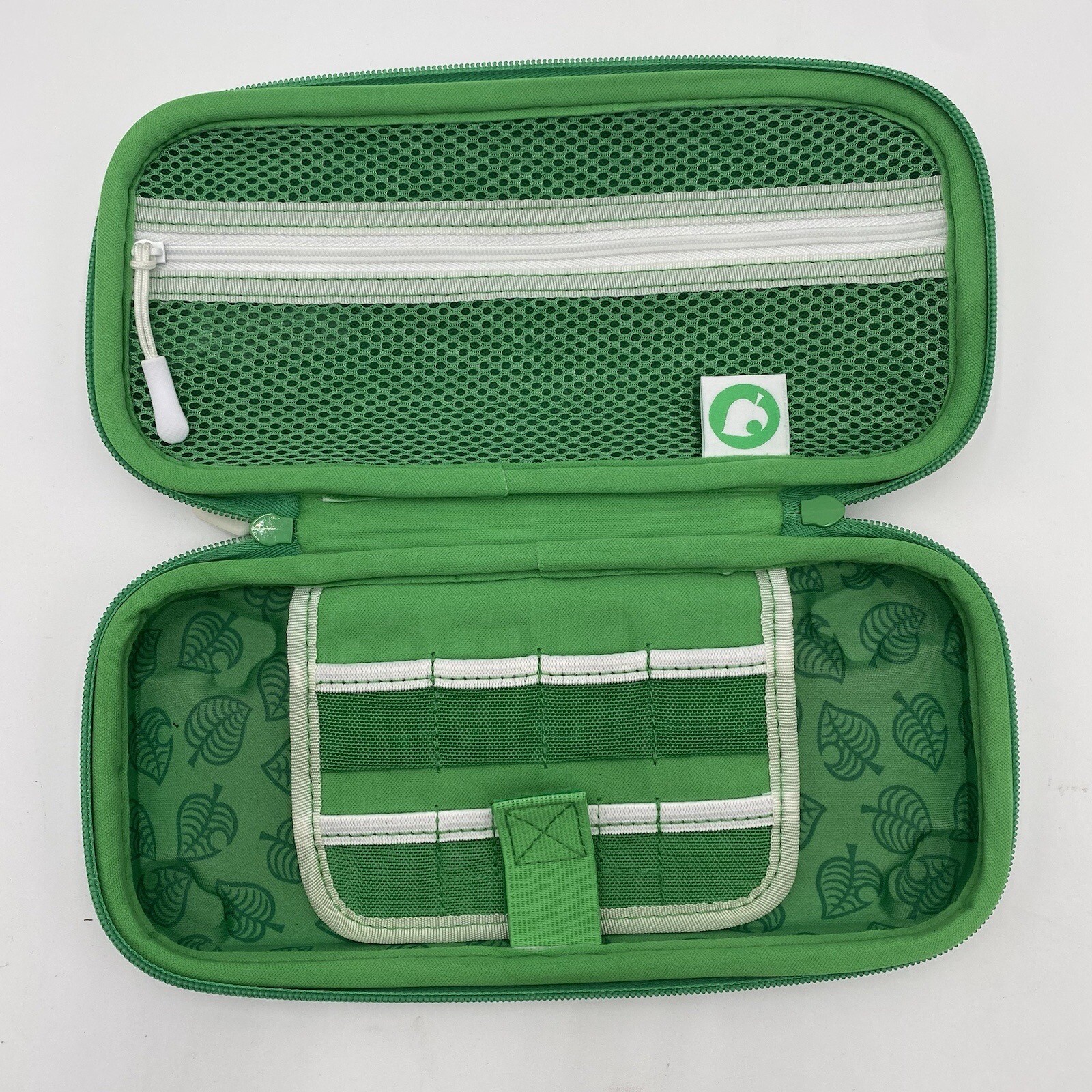 Nintendo Switch PowerA Case Protective Holds Games & Console VGC Green White