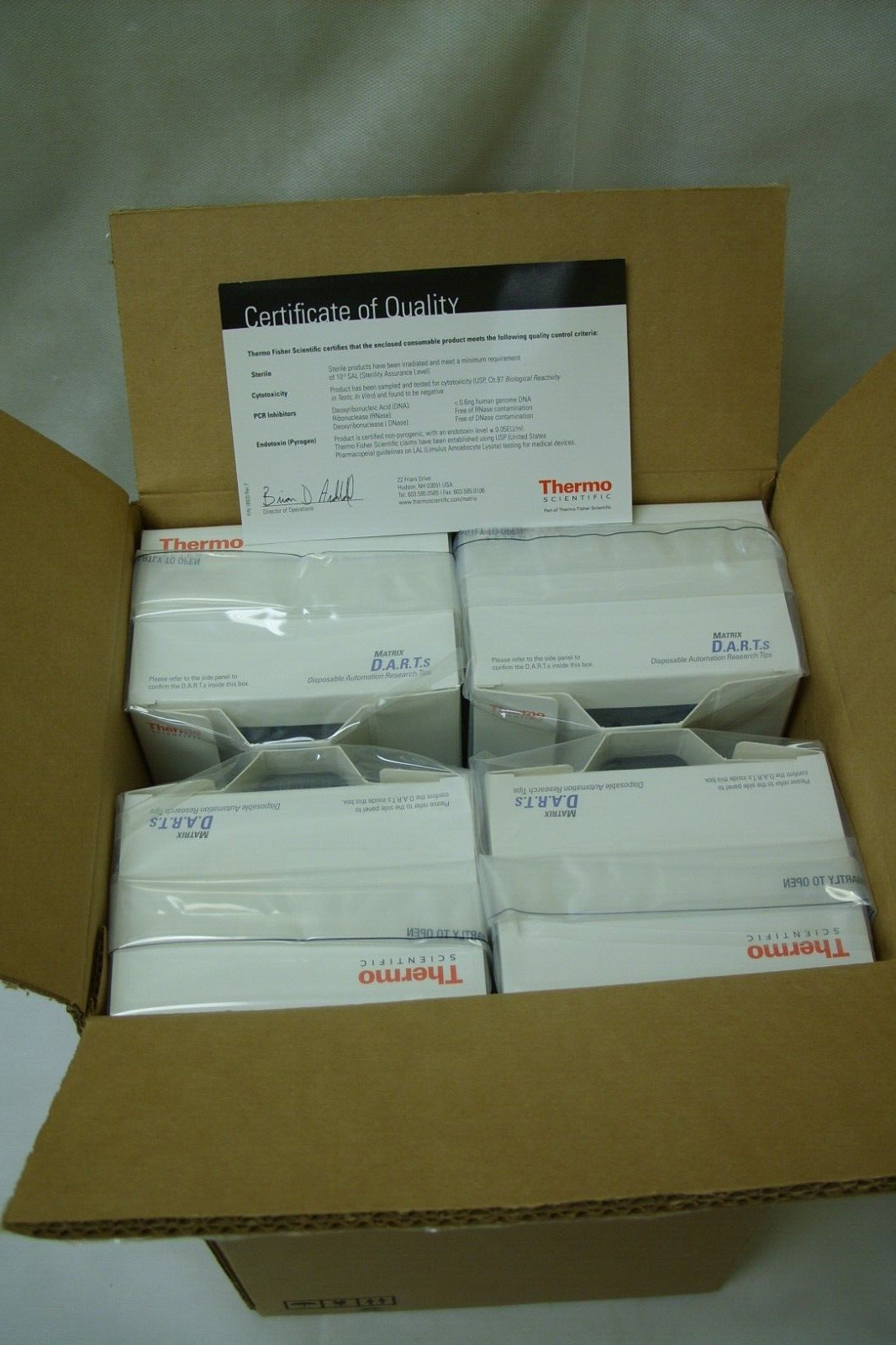 Thermo Scientific D.A.R.T.'S™ 300uL Extended Length Filtered Research Tips 5538