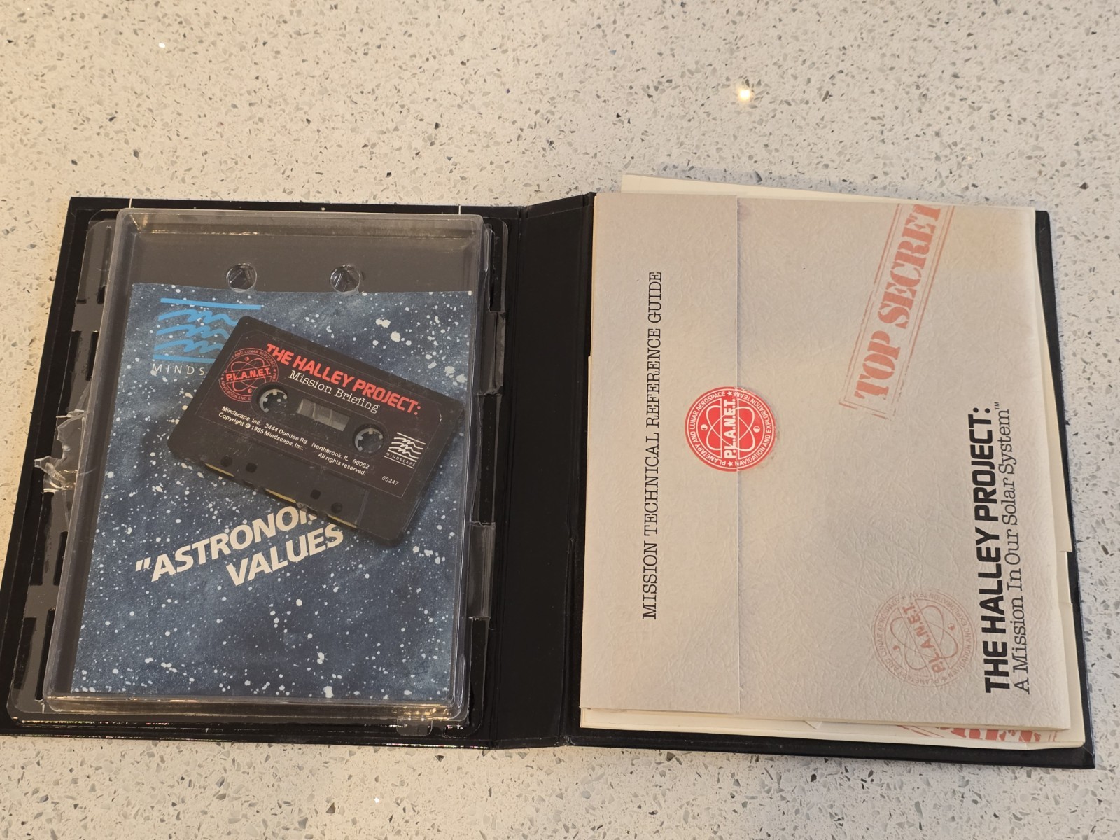 Commodore 64 The Halley Project Mission In Solar System Software Cassette