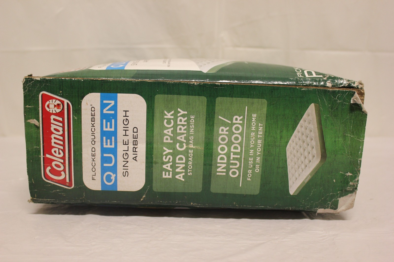 COLEMAN FLOCKED QUICKBED QUEEN SINGLE HIGH AIRBED J5