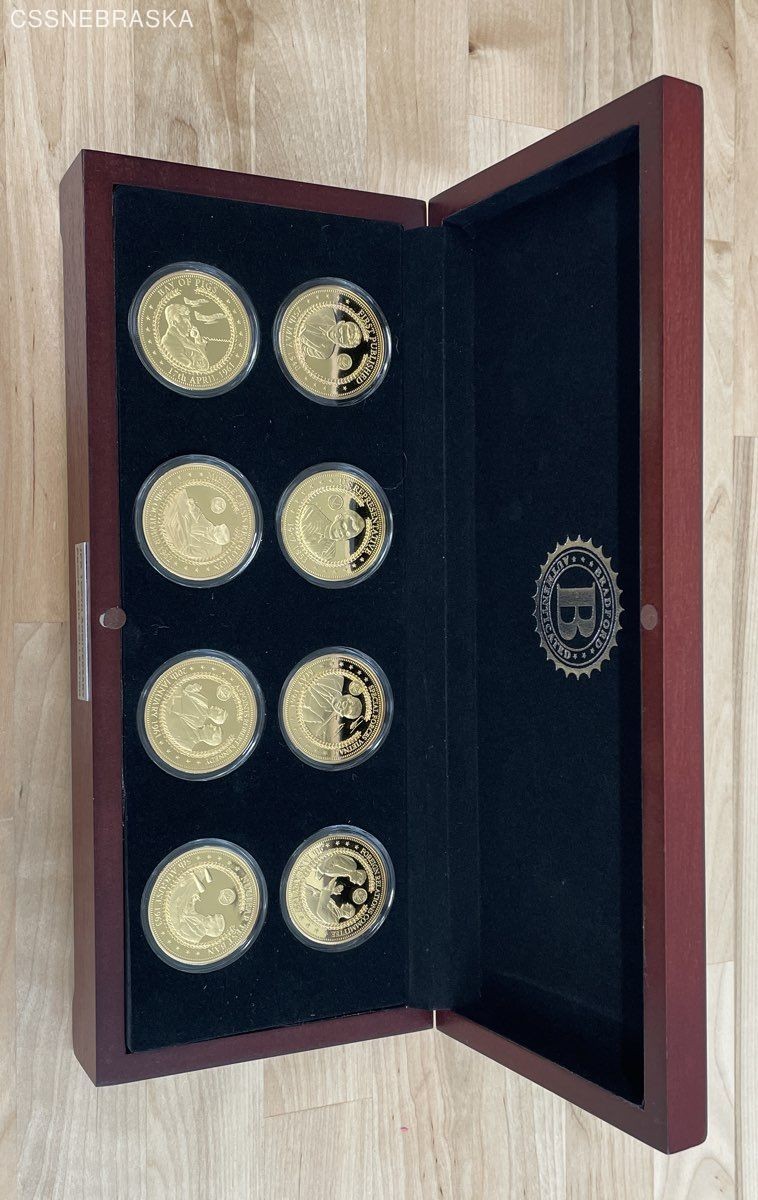 JFK 100th Anniversary Legacy PROOF COIN Collection, 24K Gold Plated, BRADFORD