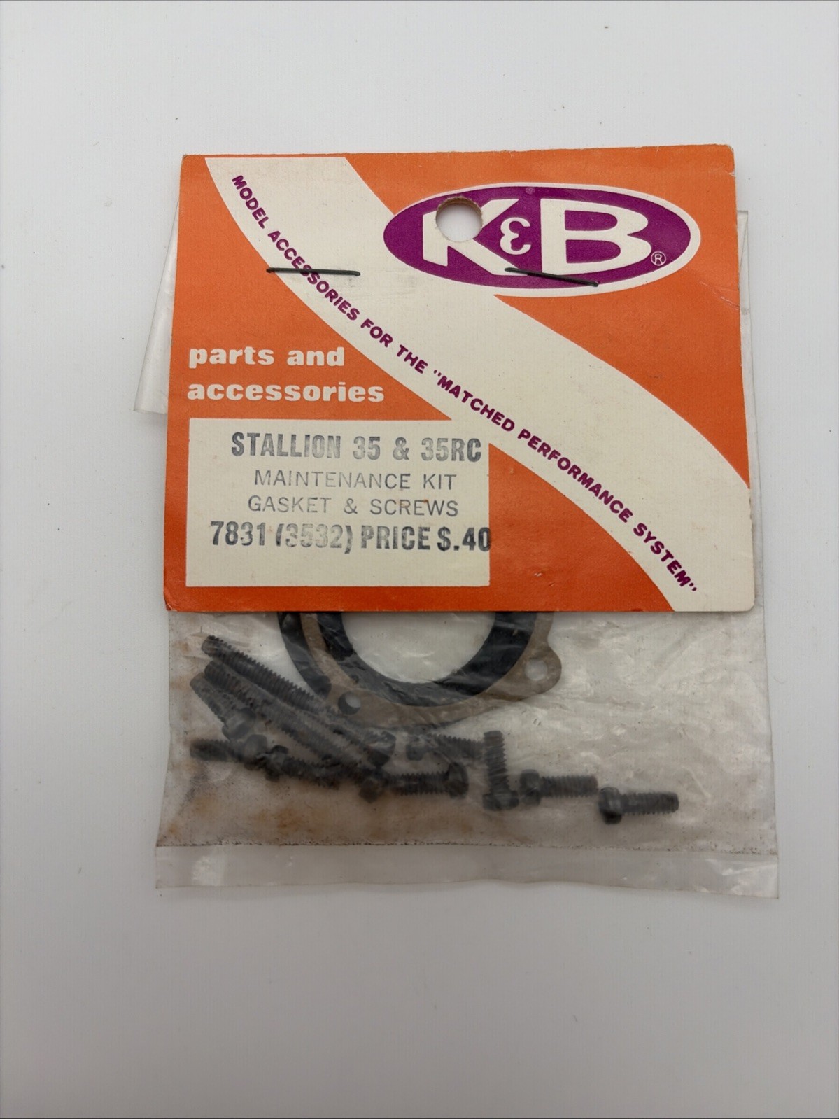 K&B Stallion 35 &35RC Maintenance Kit Gasket & Screws 7831 (3532) B108