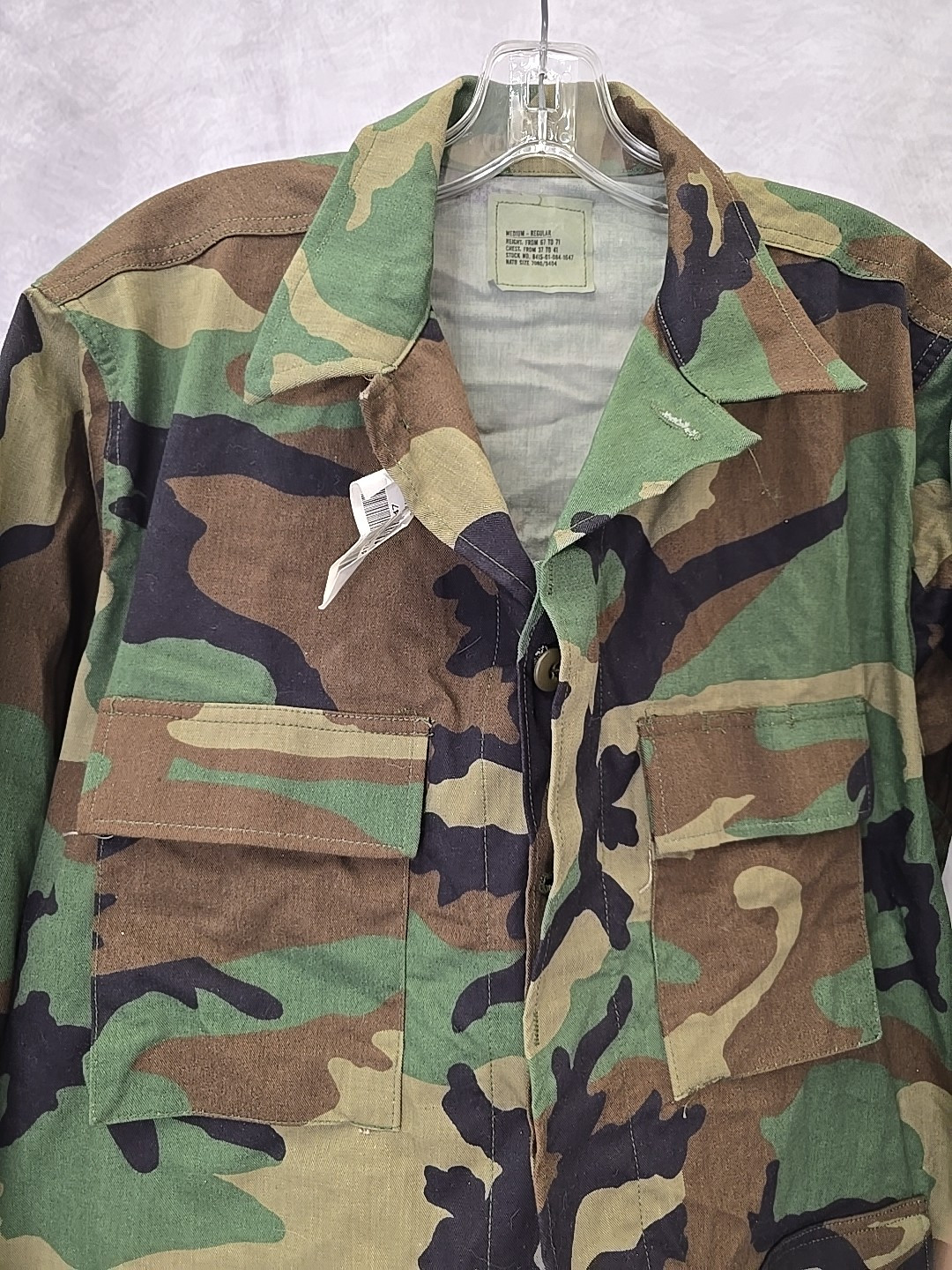 Coat Woodland Camouflage Pattern Combat Medium Regular #W32