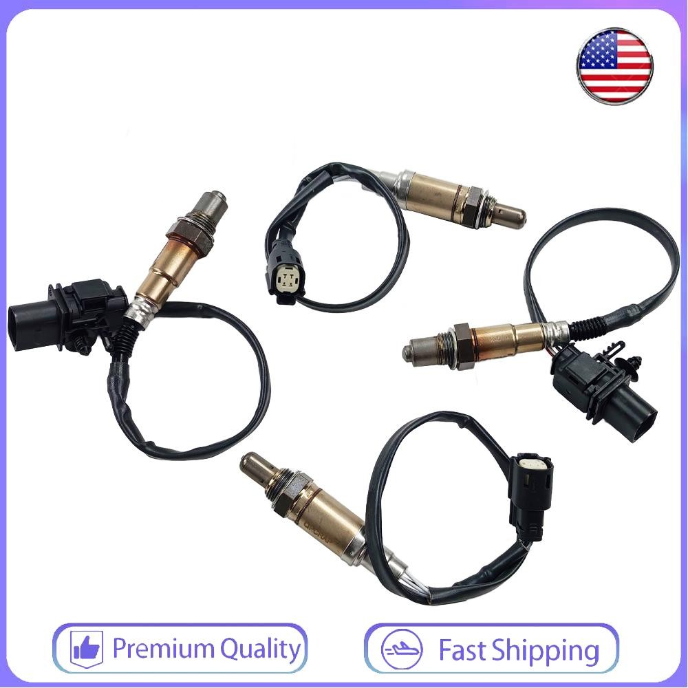 Set of 4 Oxygen O2 Sensors For 2012-2016 Ford F-250 F-350 Super Duty 6.2L V8 US