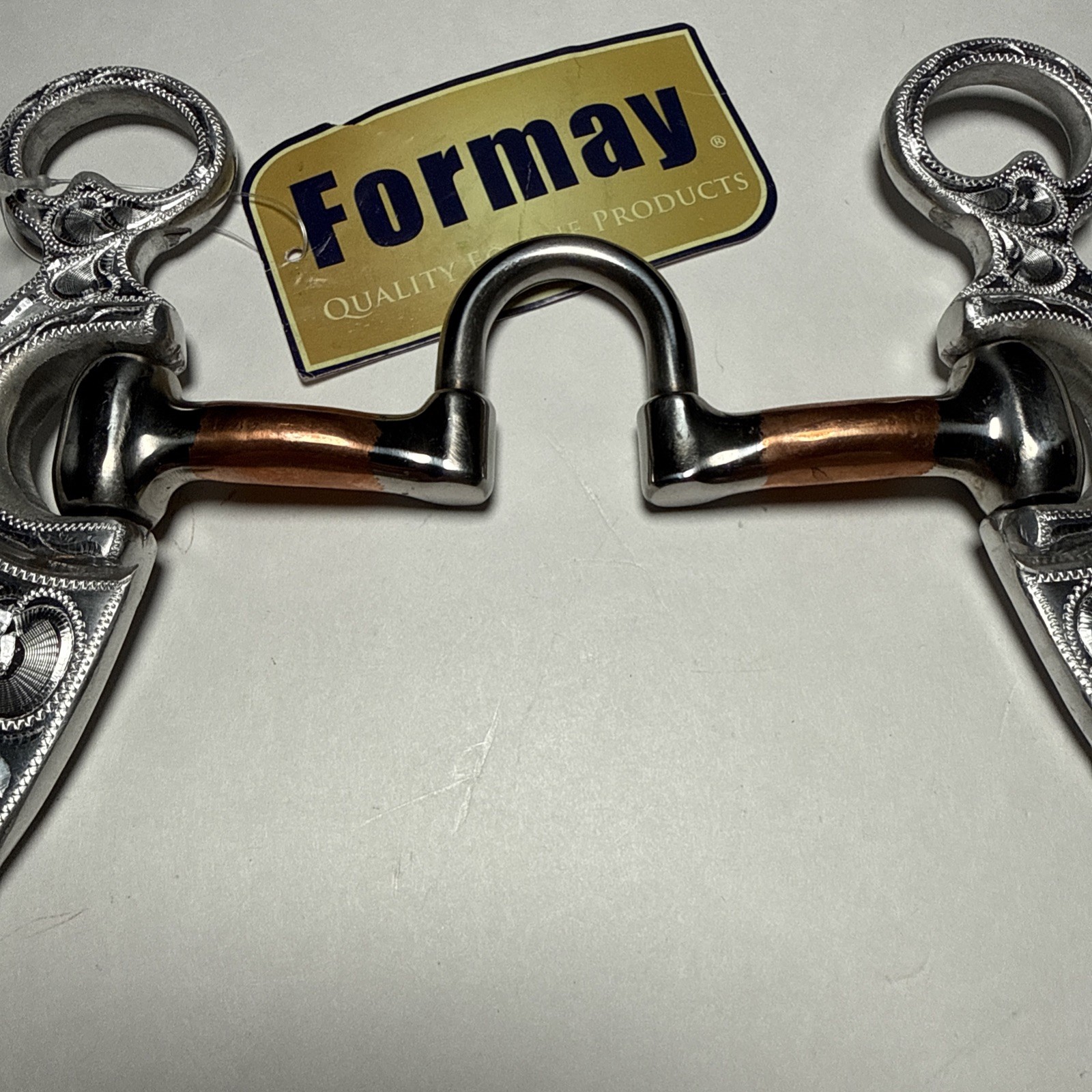 Formay Equine 5” MO Correction Bit - Copper Roller, 8-1/2” Cheeks New W/ Tag