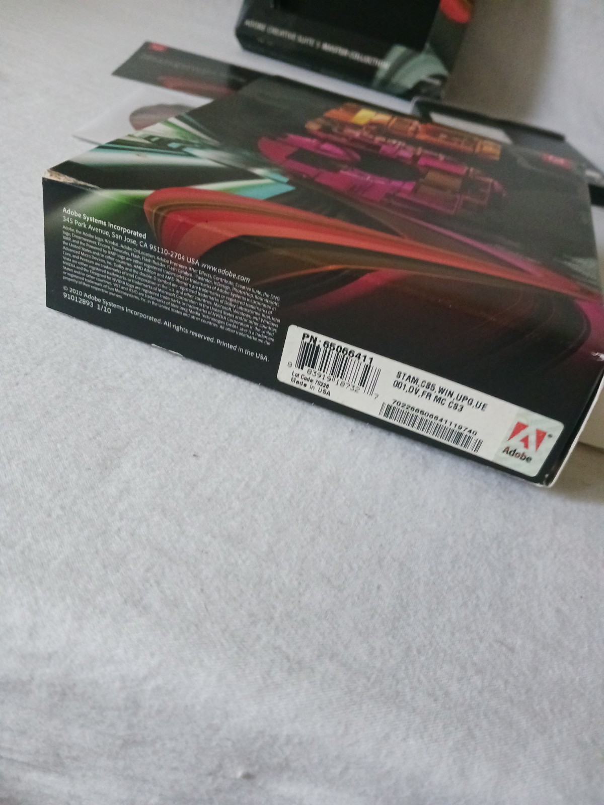 Adobe CS5 Master Collection for Windows - Discs and Full Serial Number