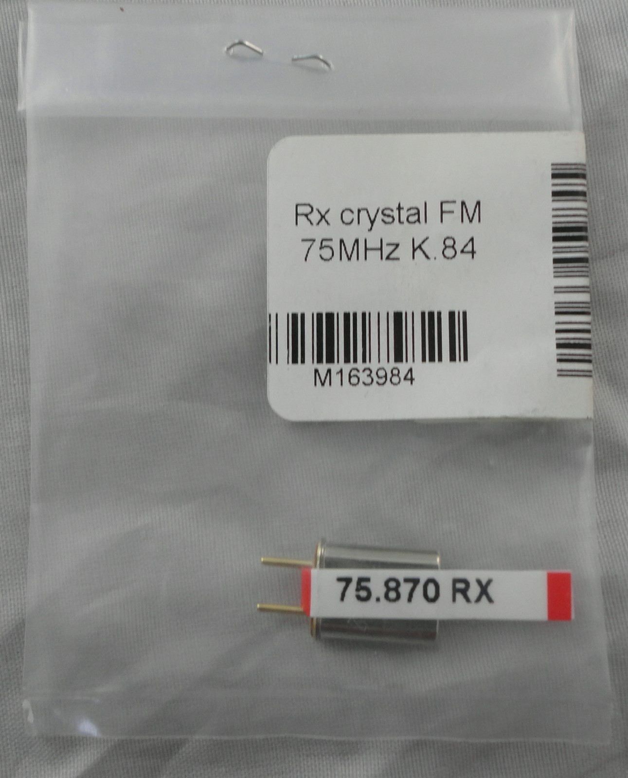 Hitec 75Mhz FM SC Single Conversion Receiver Crystal CH84 75.870mhz