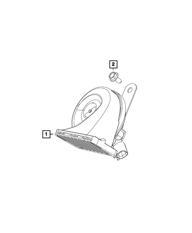 Genuine Mopar Horn 04727506AB