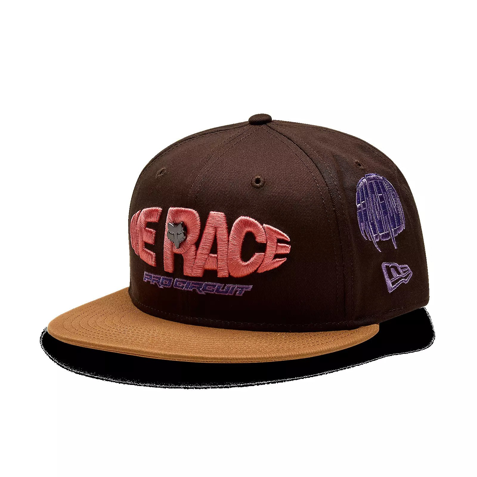 Fox Racing Pro Circuit 9FIFTY Snapback Hat, OS, Cocoa Brown