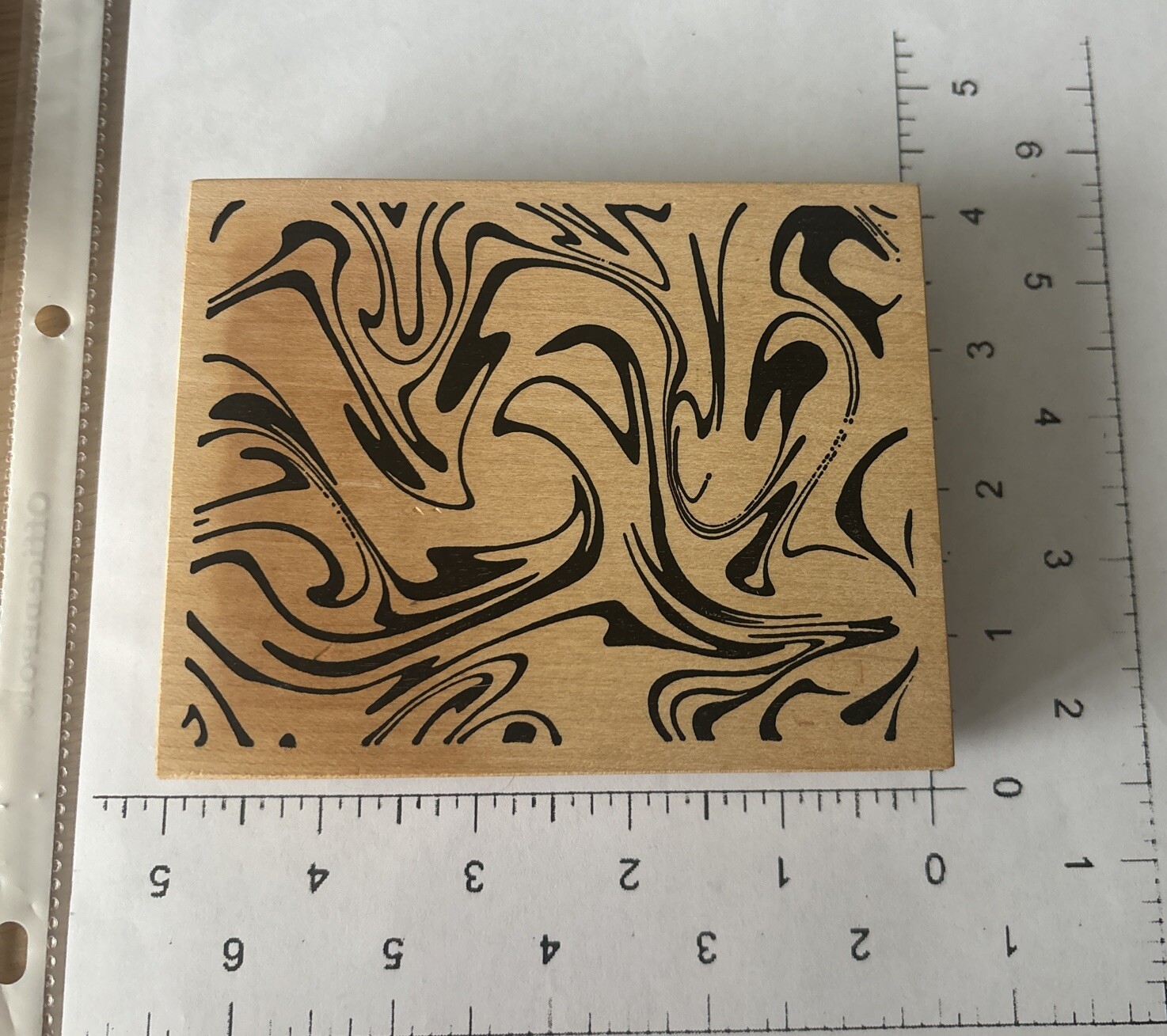 VTG ~ #BG-45 Kuchi-Kaze ~ Rubber Stamp 4.50" x 3.50" x 1"