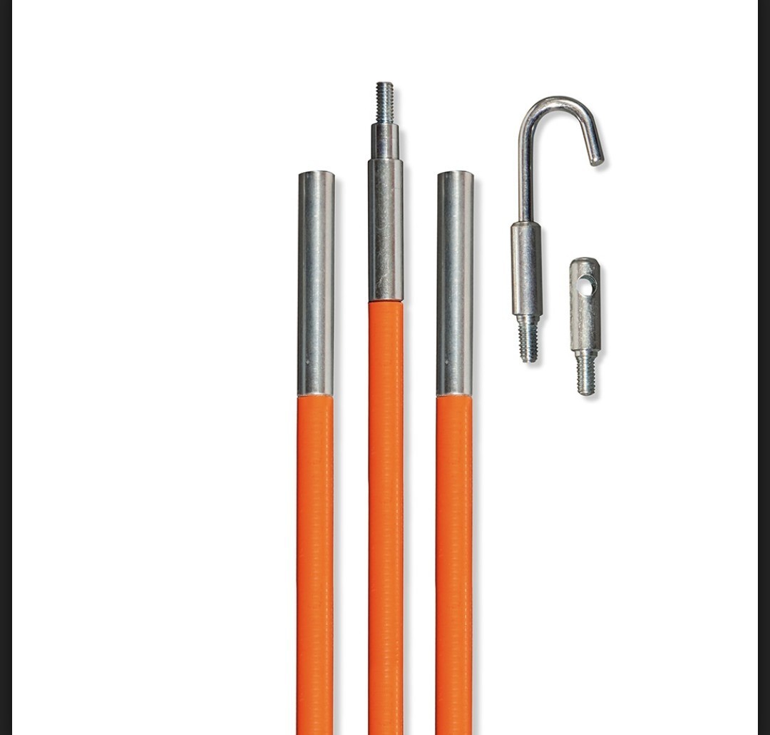 Klein Tools Lo-Flex Fish Rod Set, 12-Foot #56312 New
