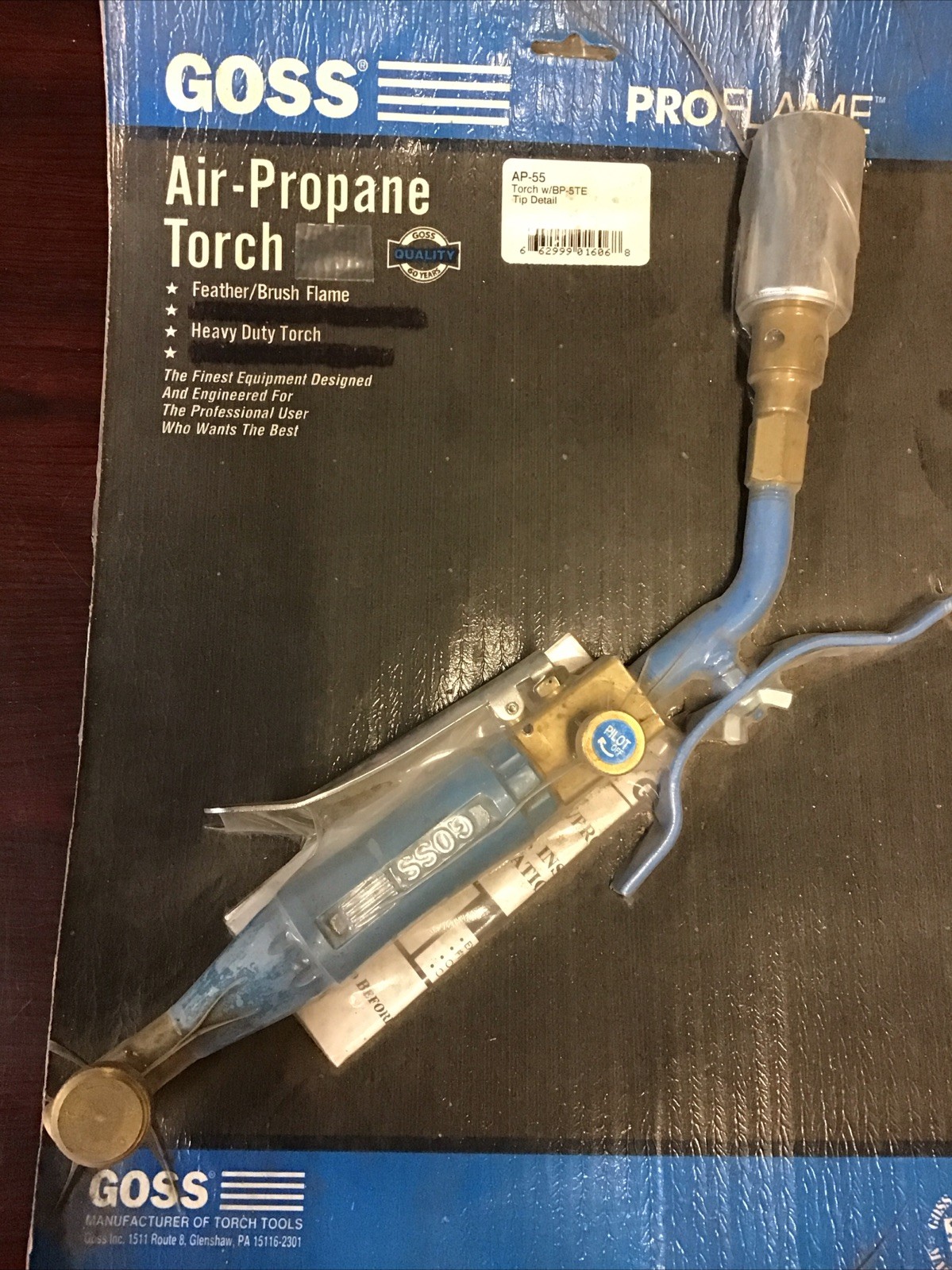 Goss Air Propane Torch W/BP-5TE Tip Detail