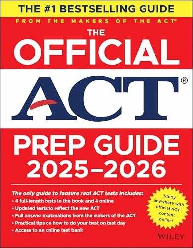 The Official ACT Prep Guide 2025 - 2026: Book + - Paperback, by ACT - Very Good