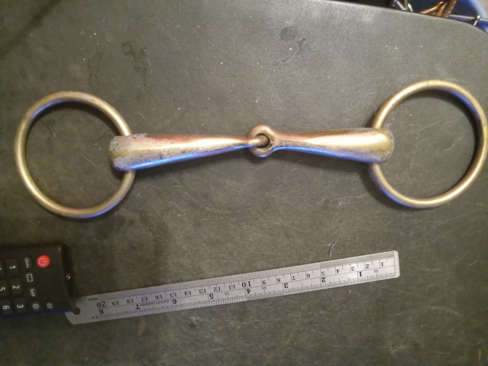 loose ring Hollow mouth snaffle bit 5 3/4 in