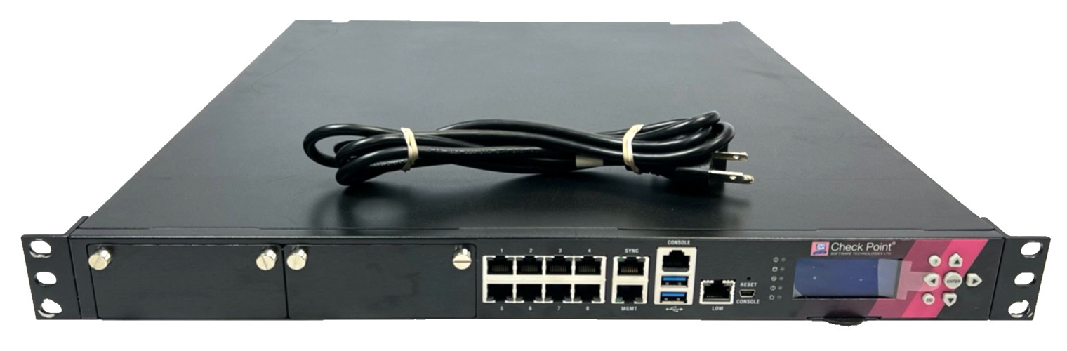 Check Point 5800 8-Port 1U Security Gateway Appliance Firewall W/Ears P/N: PL-30