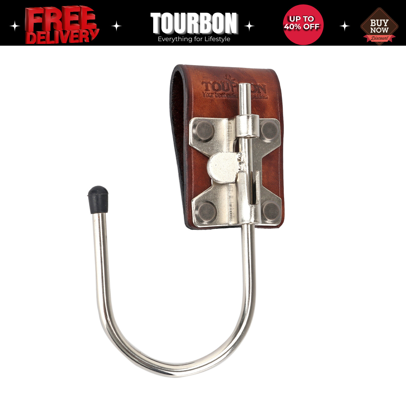 TOURBON Leather Concreters Builder Trowel Carry Tools Hook Drill Belt on Holster