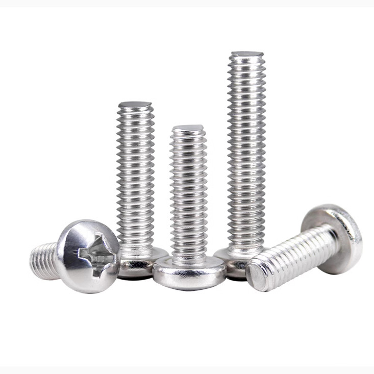 5pcs 10#-24 Pillip screw crossed bolt round head thread nail SUS304 2-3/8-4