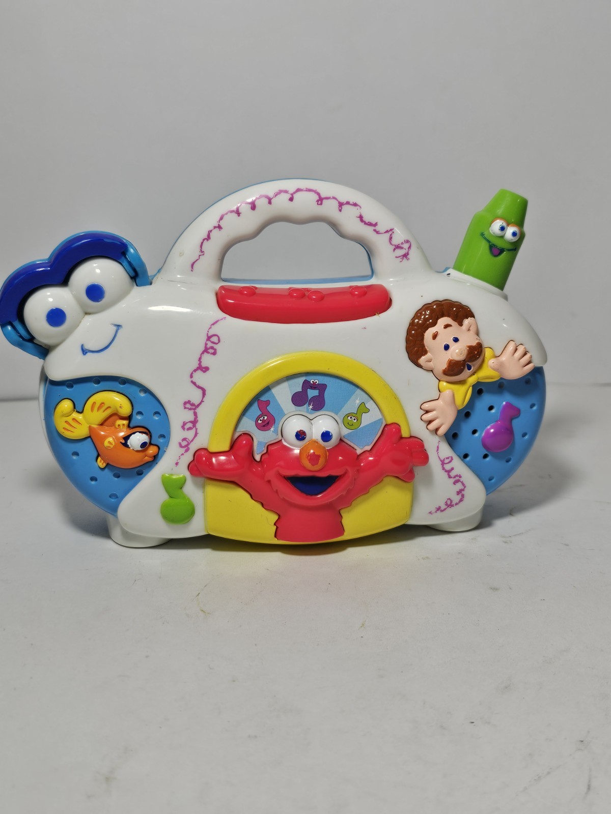 VTG Sesame Street Rock With Elmo Radio Boom Box - Mattel TESTED AND WORKS 2004