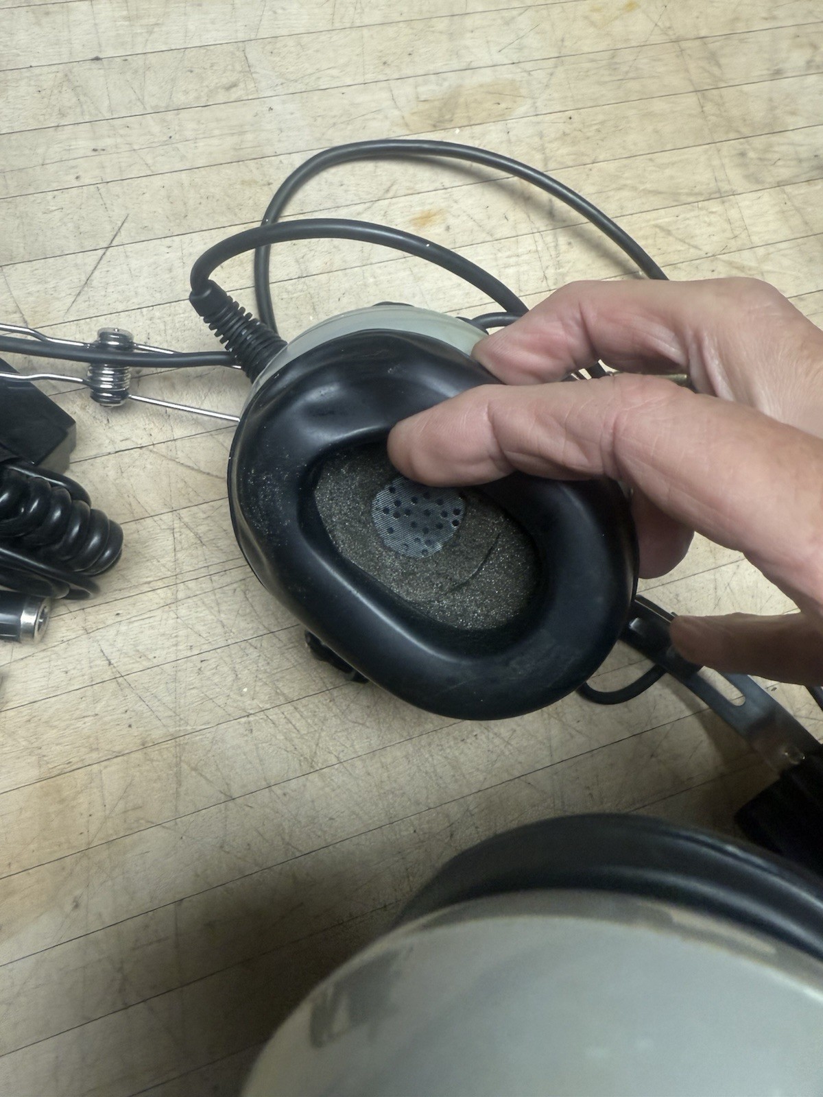 Concept Industries C-40 Soft Comm Headset And Microphone Untested