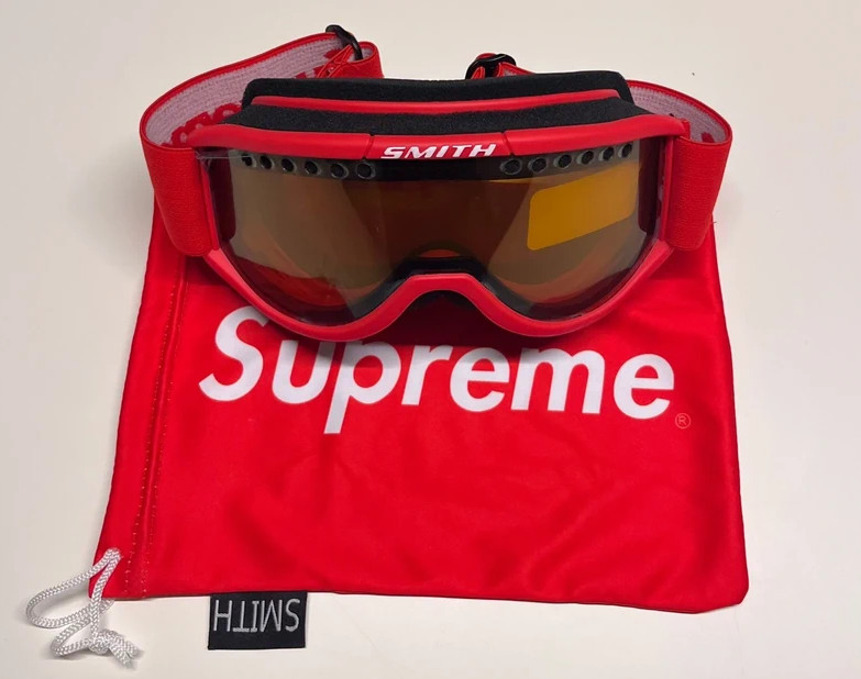 Supreme x Smith Red Ski Snowboard Goggles FW15 Style Limited Collab New 2026