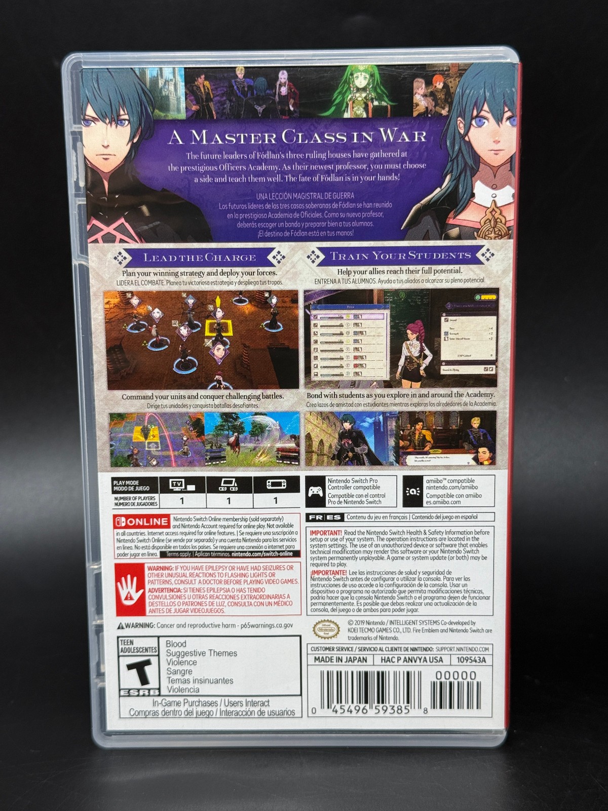 Fire Emblem: Three Houses (Nintendo Switch) *AUTHENTIC CASE ONLY - NO GAME*