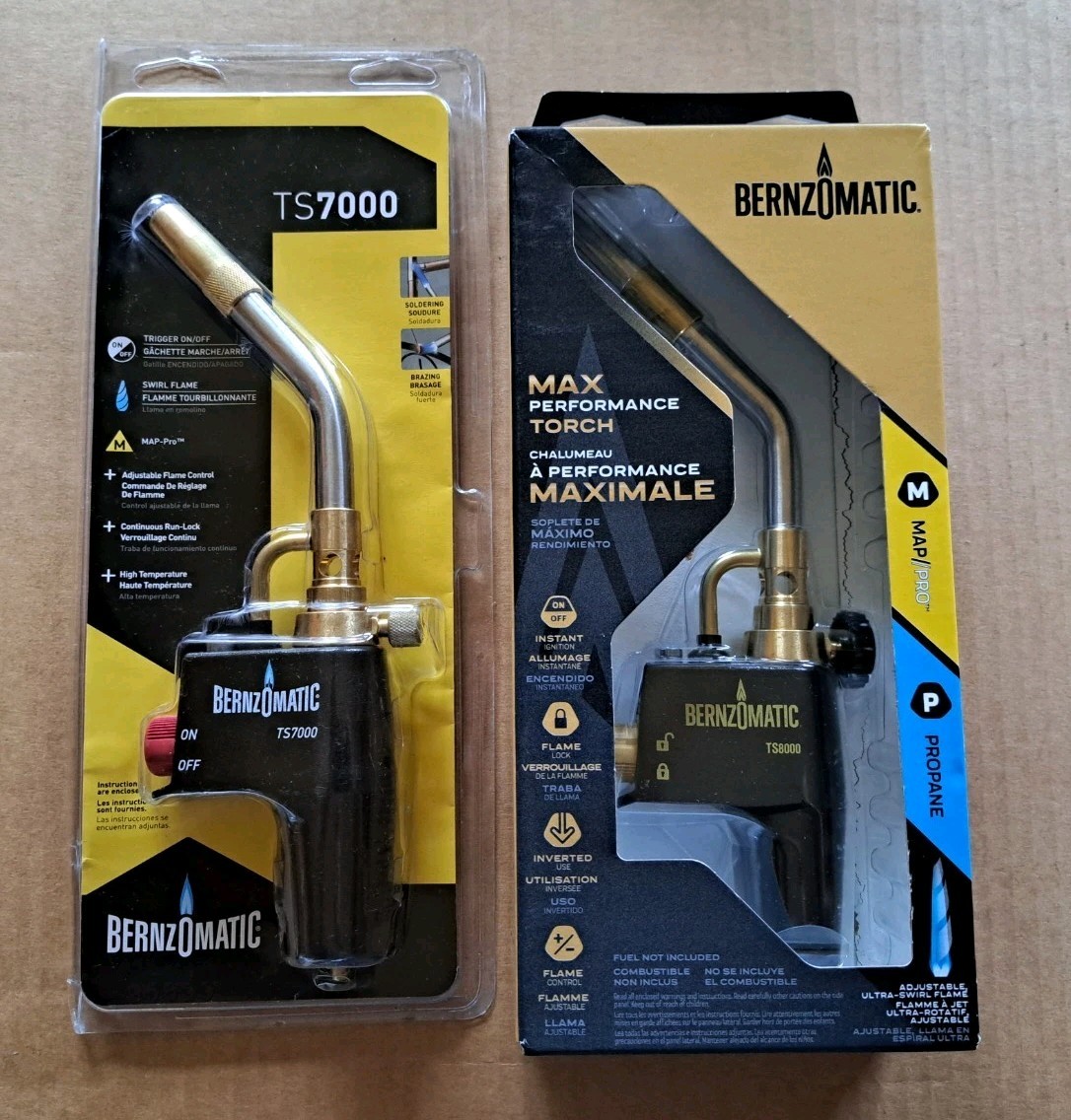 2 Brand New Bernzomatic TS8000T And TS7000 Torches See Description
