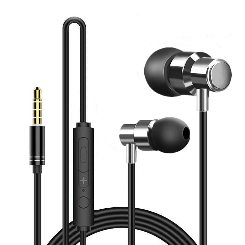 Earbuds with Long Cord 6 ft 3.5mm Wired Headphones with Microphone Noise Canc...