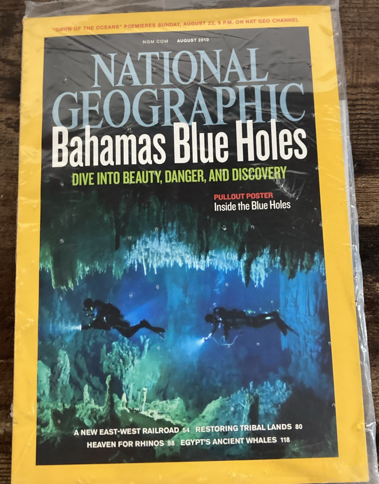 National Geographic August 2010 Bahamas Blue Hole Brand New Factory Sealed