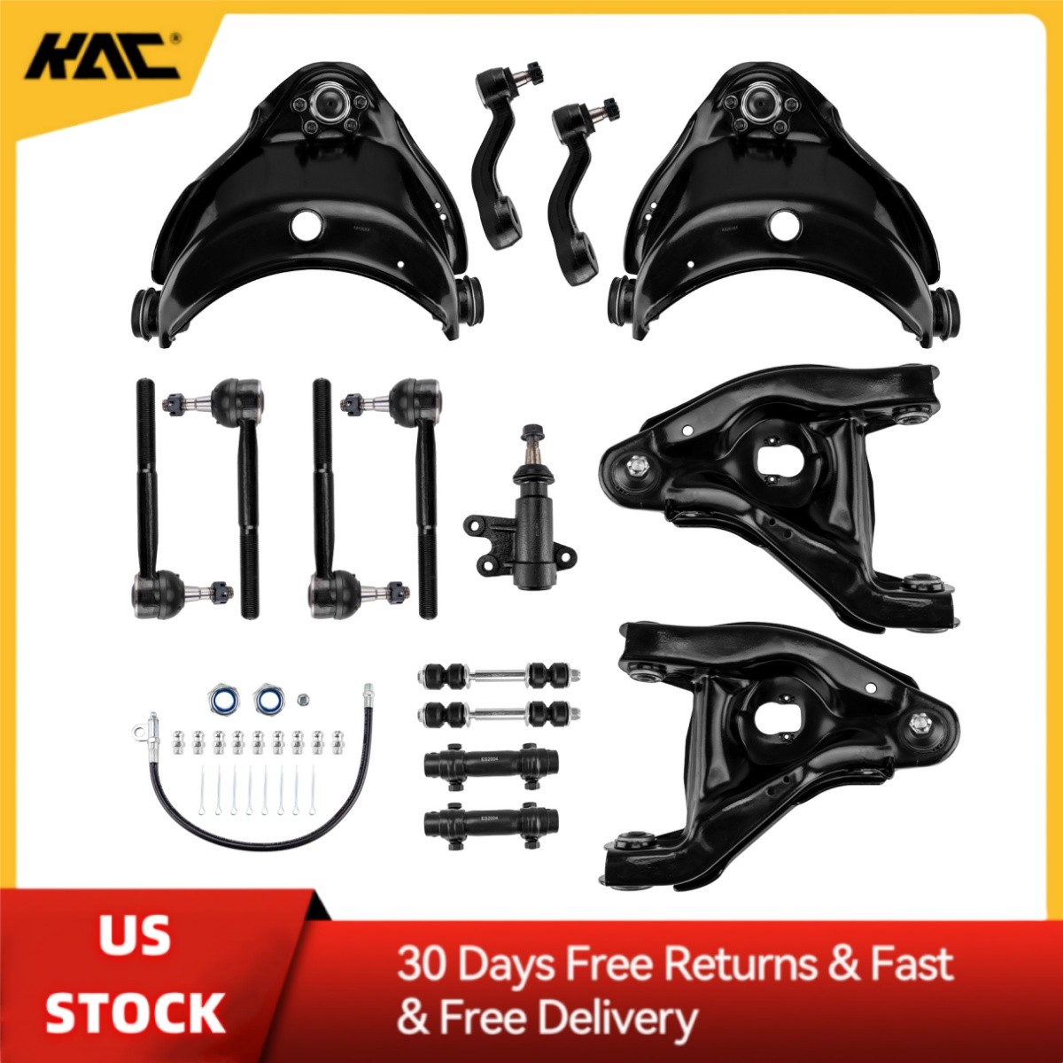 15Pc Complete Front Suspension Kit for 1993 1994 1995 1996-1998 GMC C1500 Sierra