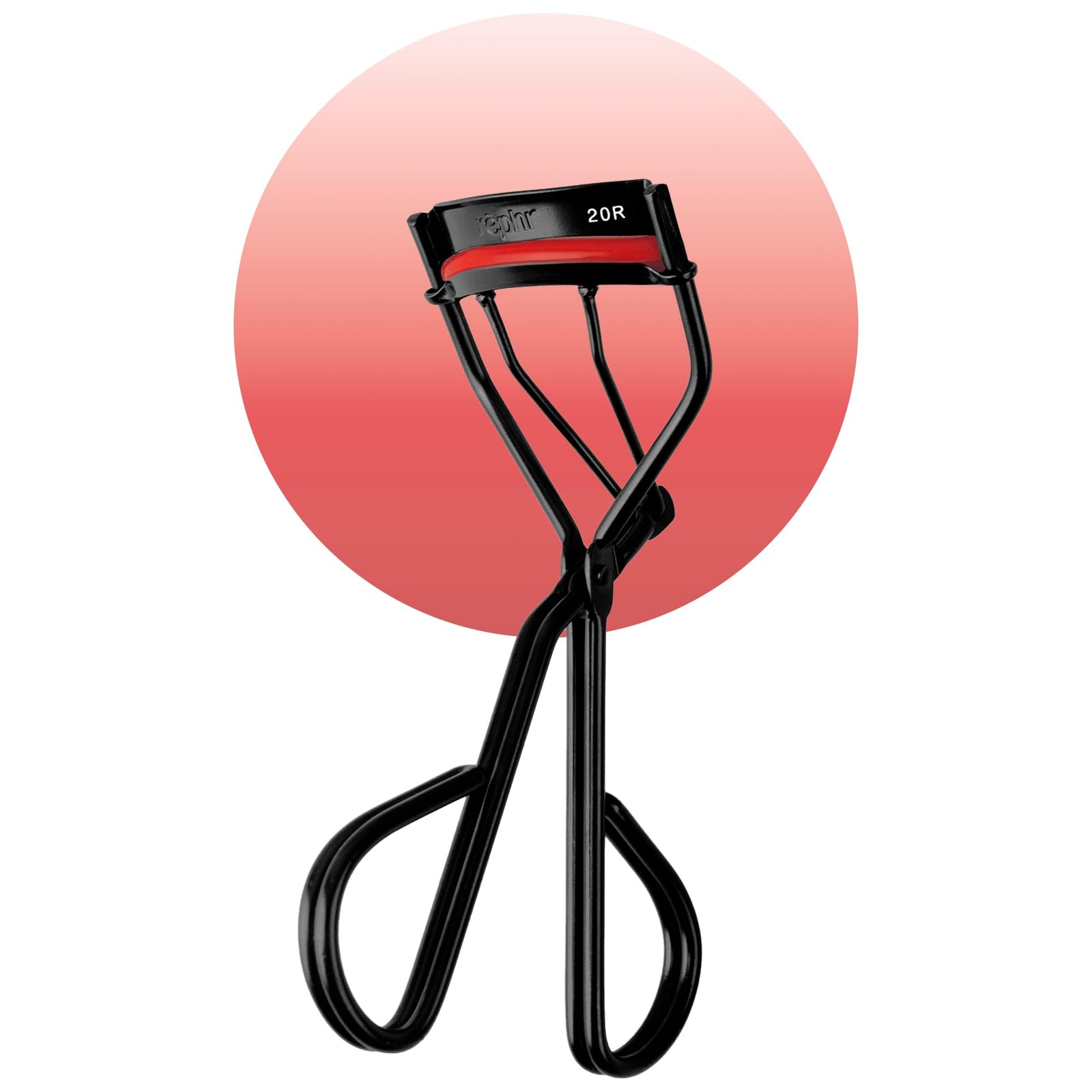 Wide Flat Eyelash Curler with 5 Refill Pads, Double-Barrel Design for All Eye