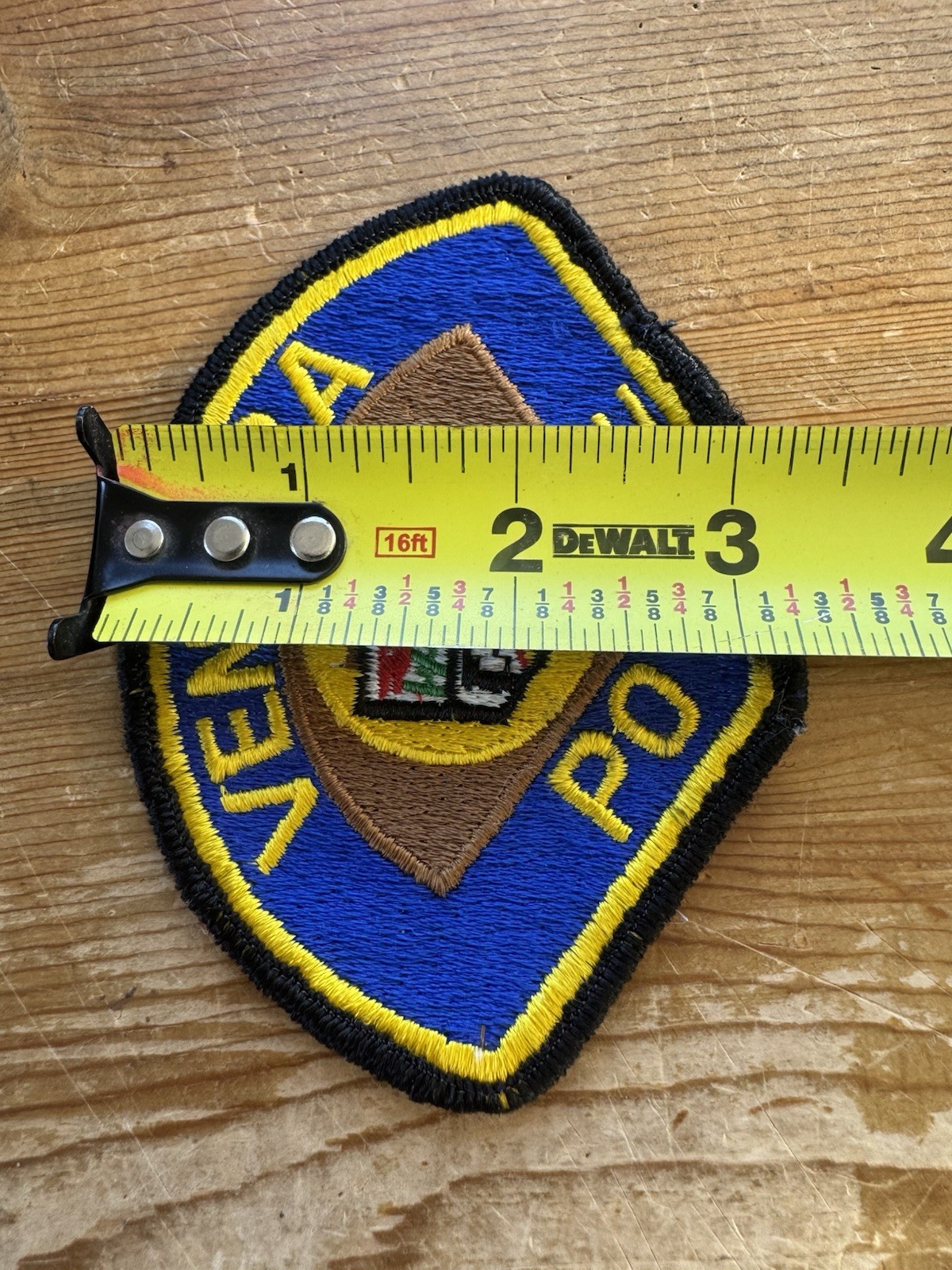 Ventura Police Shoulder Patch Blue Yellow