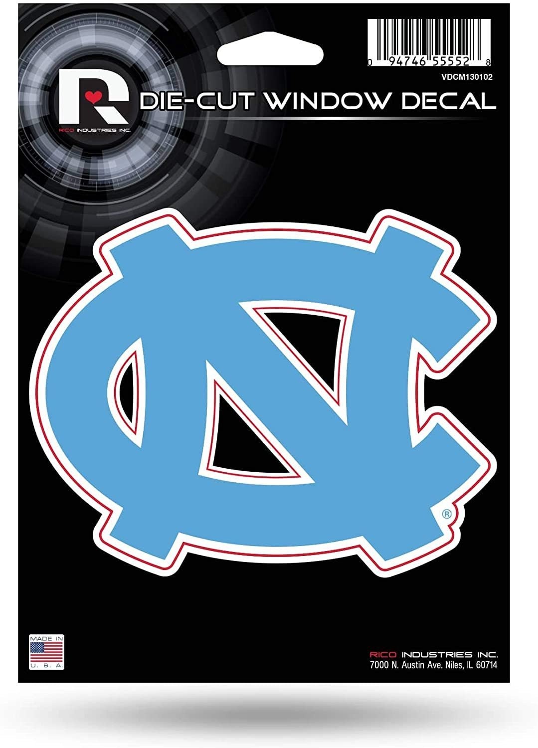 University of North Carolina Tar Heels 5 Inch Die Cut Flat Vinyl Decal Sticker A